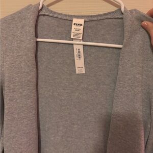 PINK Victoria's Secret Light Gray Cardigan